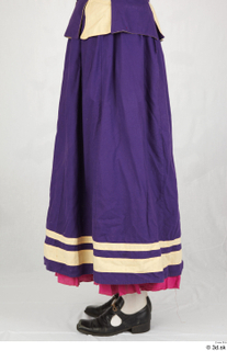  Photos Woman in Historical Dress 92 18th century historical clothing lower body purple skirt 0007.jpg